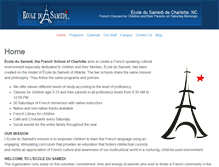 Tablet Screenshot of frenchschoolcharlotte.com